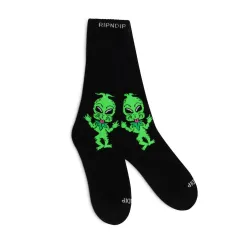 RIPNDIP Bah Humbug Socks Black