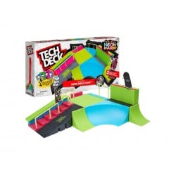 Tech Deck, Neon Mega Park X-Connect Creator, Customizable Glow-in-The-Dark  Ramp Set with 2 Blind Skateboard Fingerboards 