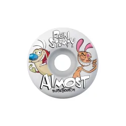 Almost Ren & Stimpy On My Back W/Soft Rollen Green 7.0" Skateboard Complete
