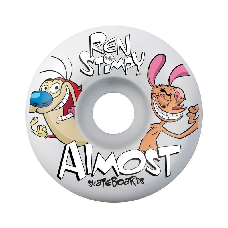 Almost Ren & Stimpy Boxed Premium Red 8.0" Skateboard Complete