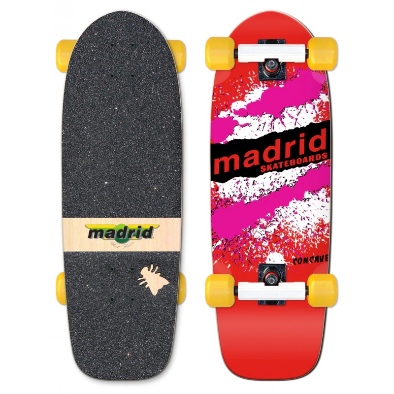 Madrid Marty Explosion Red - Old School Skateboard Complete