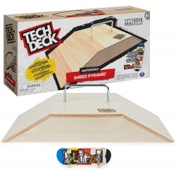 Tech Deck Wood Shred Pyramid Fingerboard Ramp