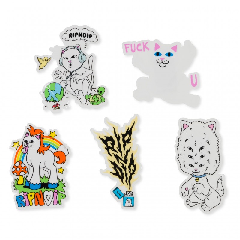 RIPNDIP Taste The Rainbow Sticker Pack Multi
