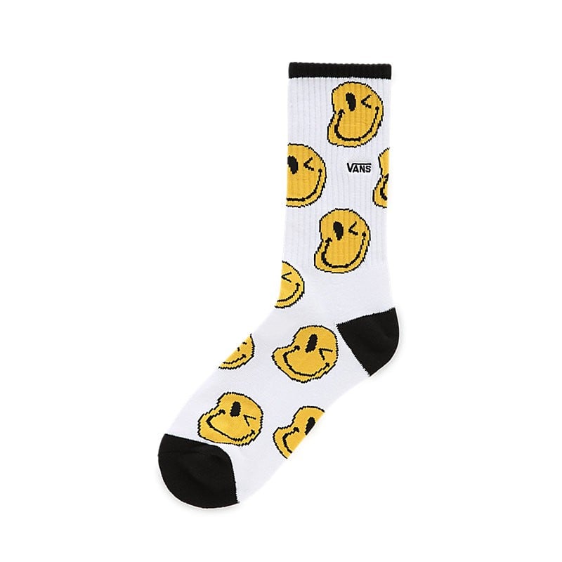 Vans Smiley Drip Crew Kids Socks