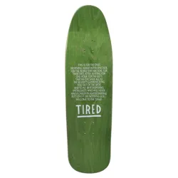 Tired Wobbles Shaped 9.25" Old School Skateboard Deck