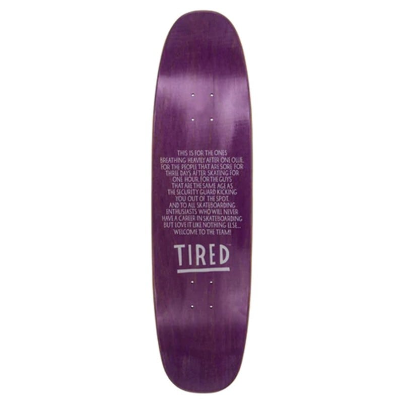 Tired Two Face Shaped 8.625" Skateboard Deck