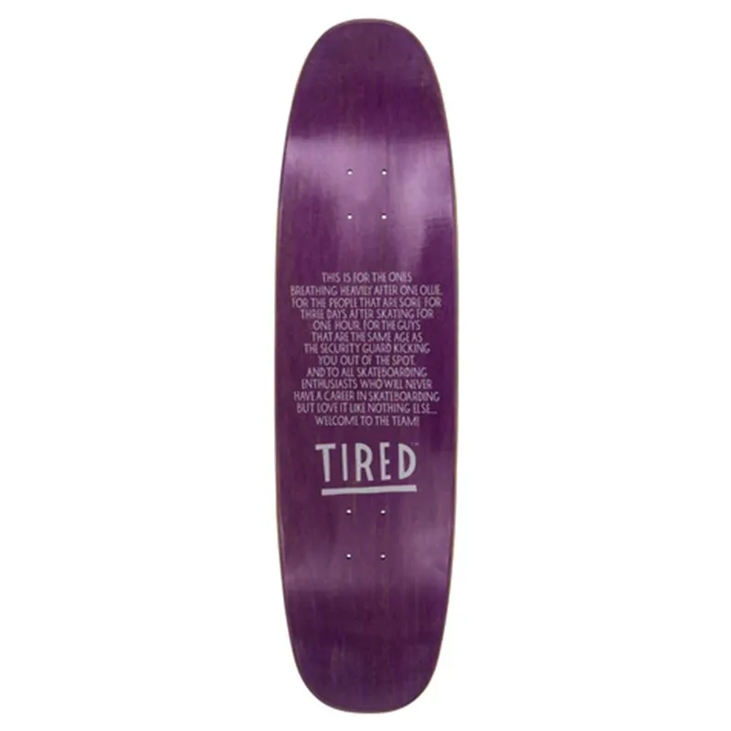 Tired Two Face Shaped 8.625" Skateboard Deck