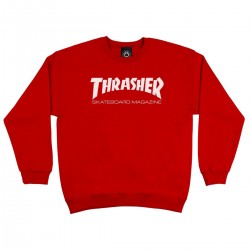 Thrasher Skate Mag Crew - Rood