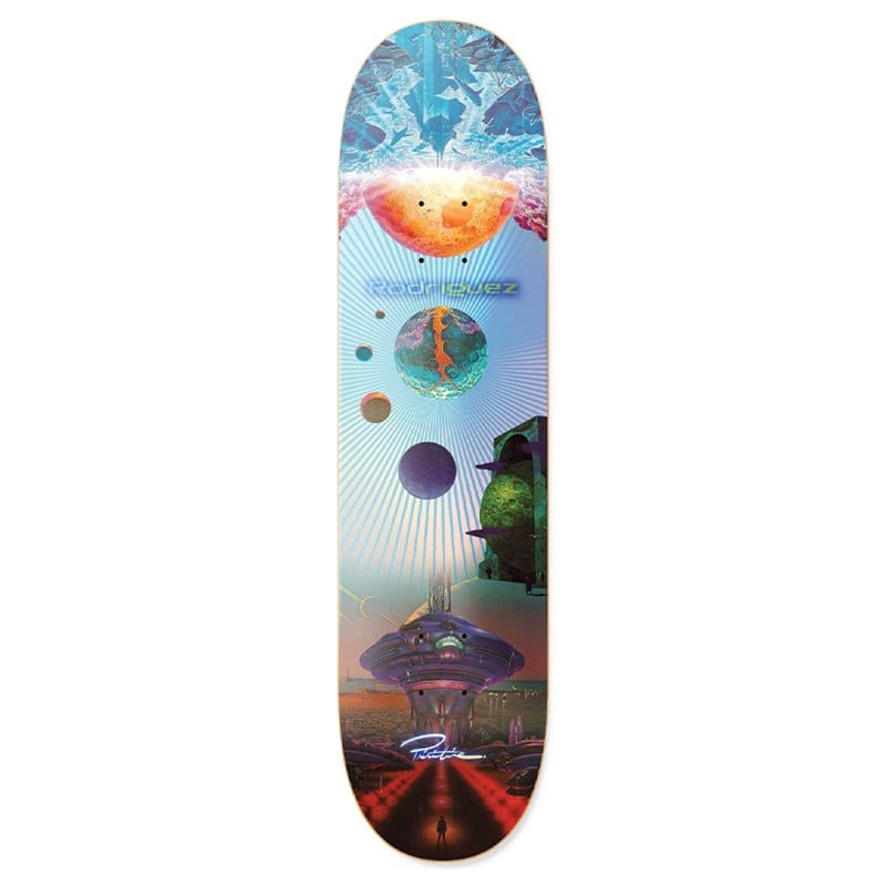 Primitive Rodriguez New Worlds 8.25" Skateboard Deck Primitive Rodriguez New Worlds 8.25" Skateboard Deck