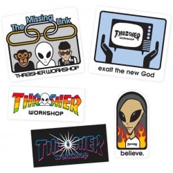 Thrasher X AWS Sticker 5-pack