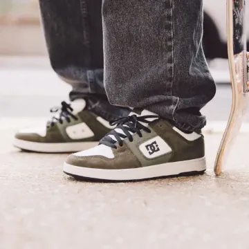 Dark Green and white shoes from DC
