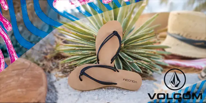 Paia di sandali Volcom da 3 punti di vista