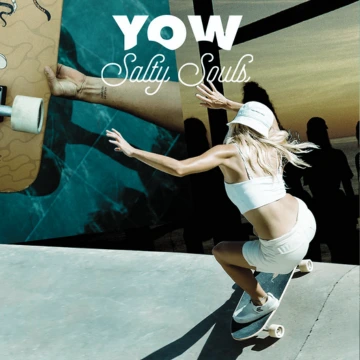 A girl riding a YOW deck
