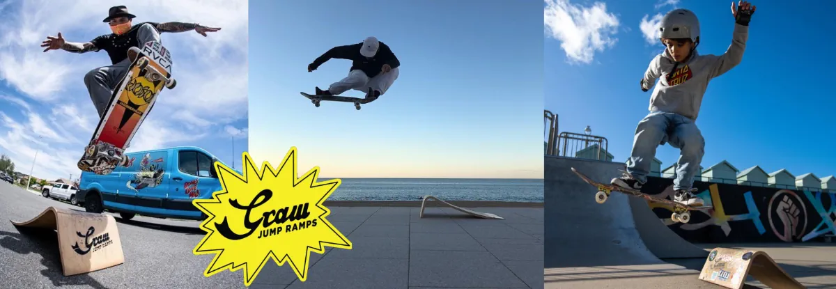 People jumping of Graw Ramps
