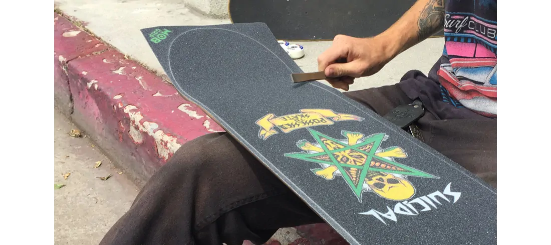 Cruiser e Longboards Grip per Skate Griptape Skateboard Mob Grip Black 10'' 