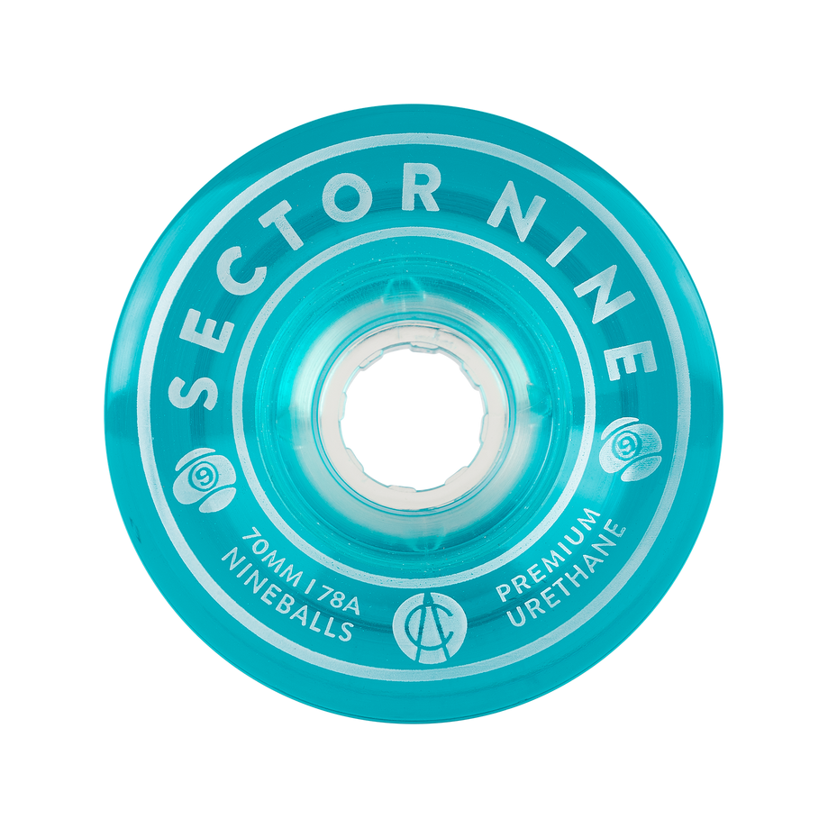 Sector 9 Ruote Per Longboard Nineballs 78A (61mm) - Finitura Naturale Per Velocità E Grip - Ideali Per Crociera E Freeride - Collezione Iconica